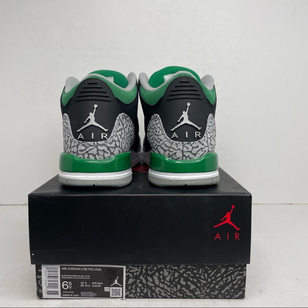 Nike Air Jordan 3 Retro GS “Pine Green” NEW 2021 - Picture 4 of 4